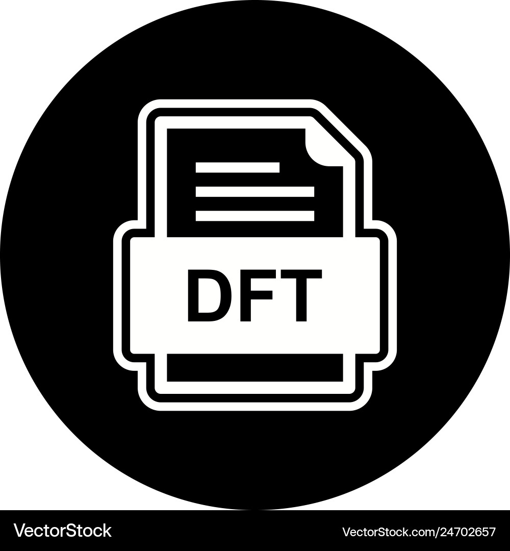 Dft file document icon Vector Image