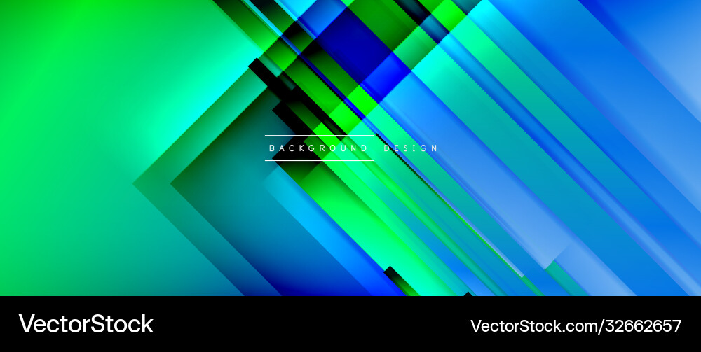 Dynamic lines on fluid color gradient trendy Vector Image