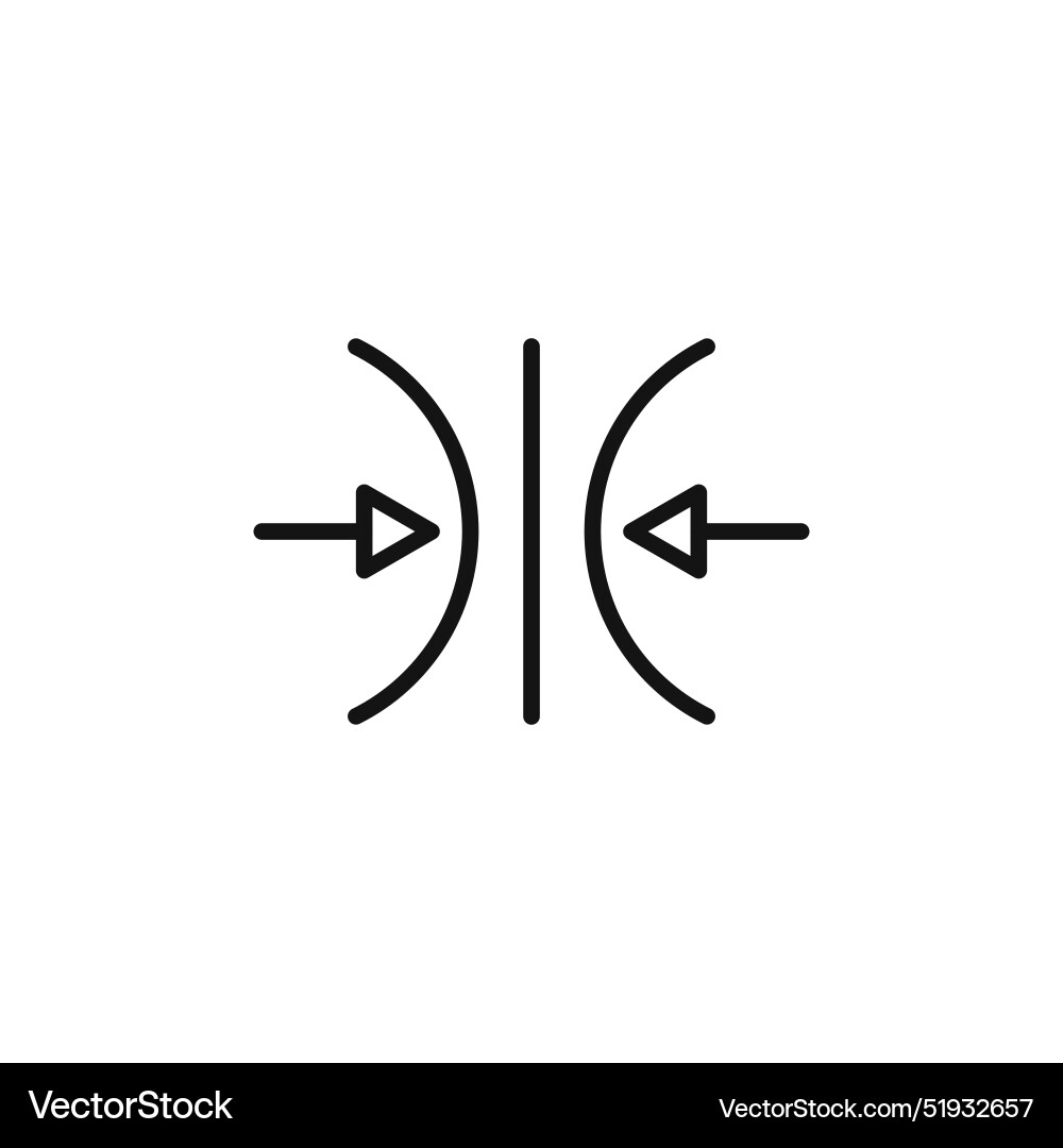 File Compression Icon - Reduce Size vector image
