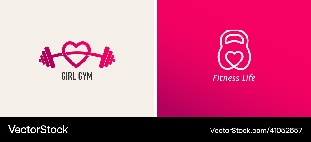 Fitness gym workout and personal trainer logo Fitness gym workout and personal trainer logo vector image