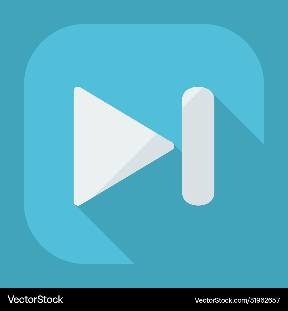Flat modern design with shadow icon player vector image