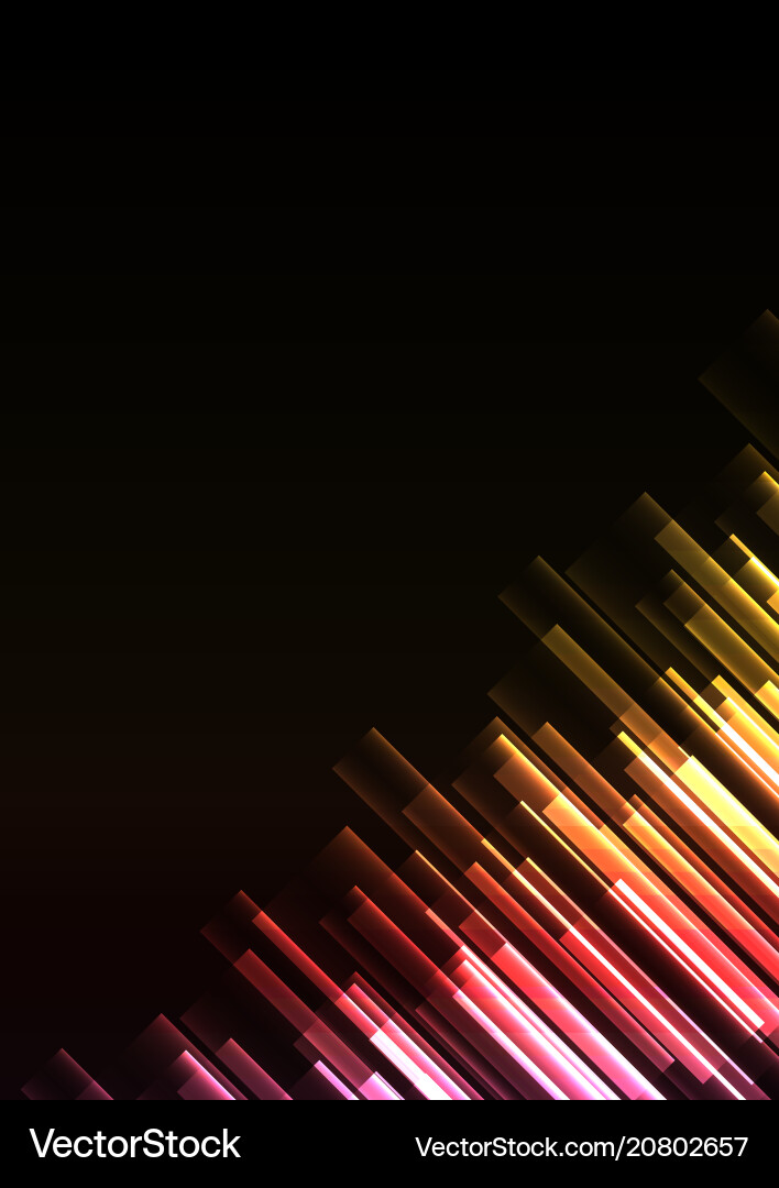 Frequency bar overlap in dark background Vector Image