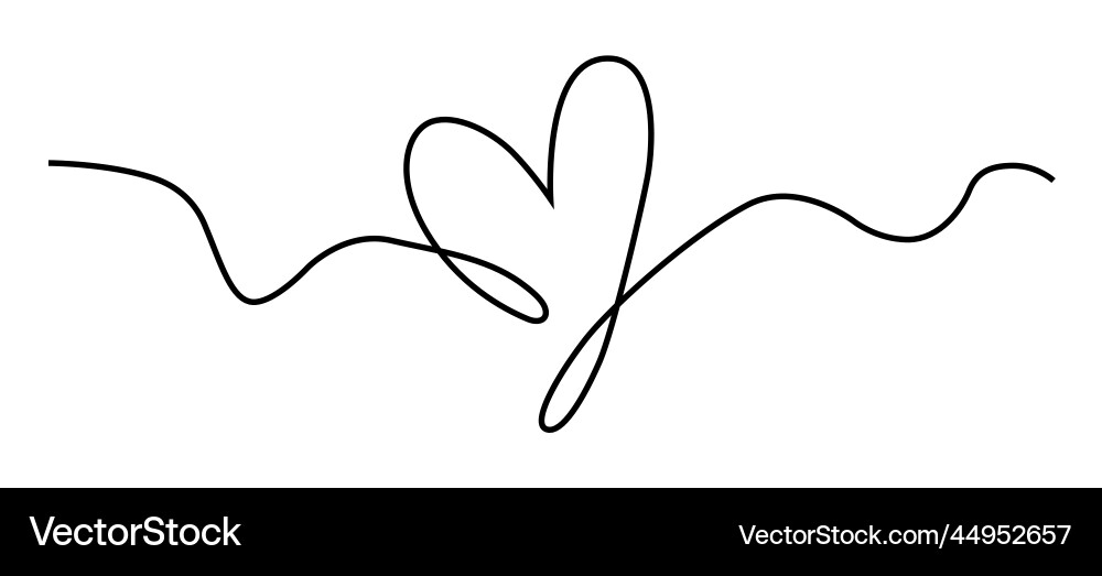 Heart abstract continuous Heart abstract continuous vector image