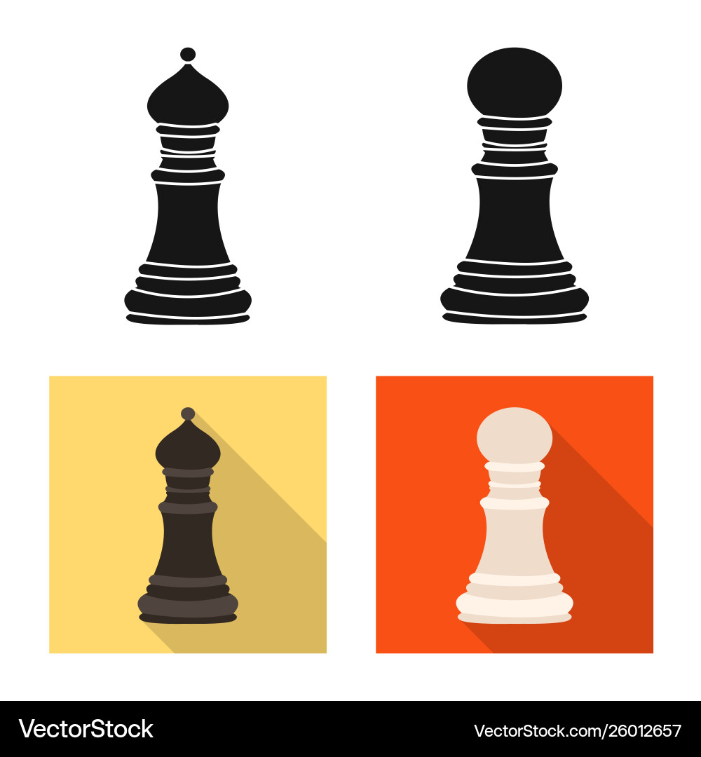 Isolated object checkmate and thin icon Vector Image