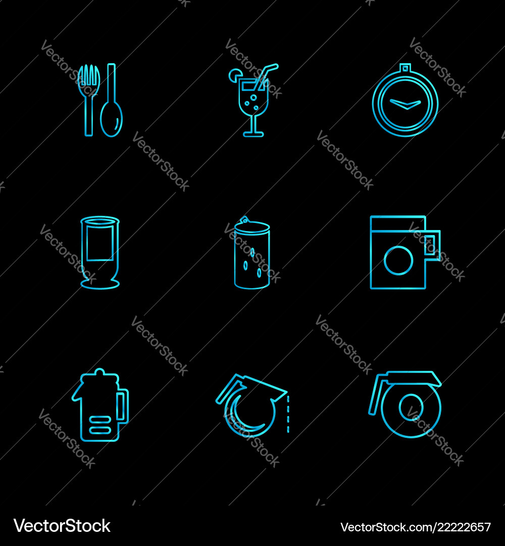 Multimedia camera user interface technology vector image