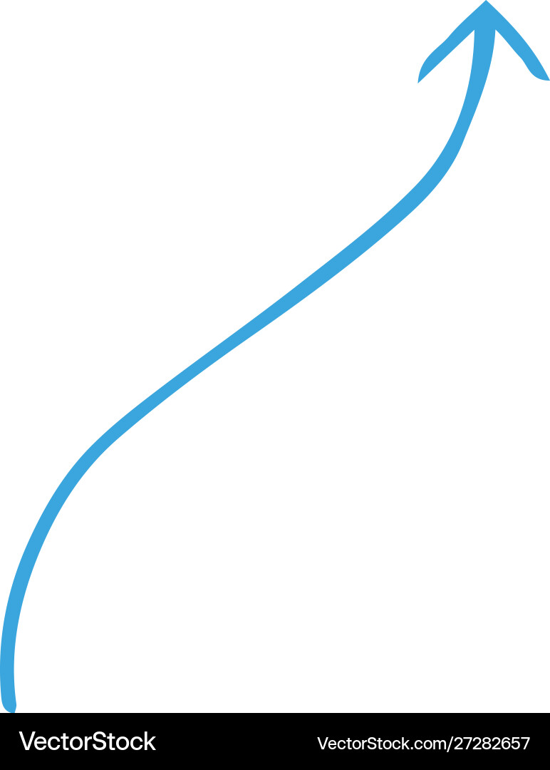 Red and simple thin arrow variation Vector Image