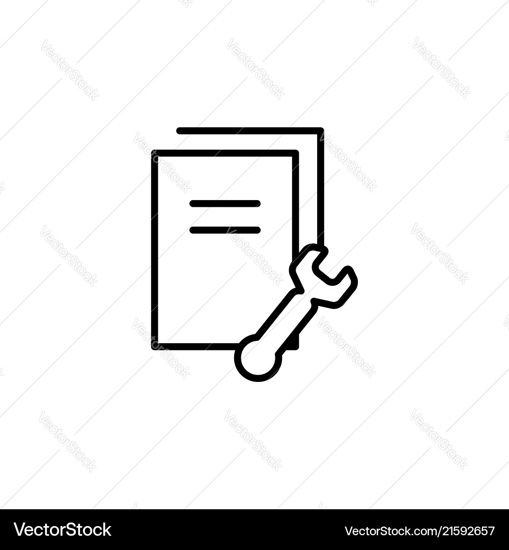 Setting data documents files information Vector Image