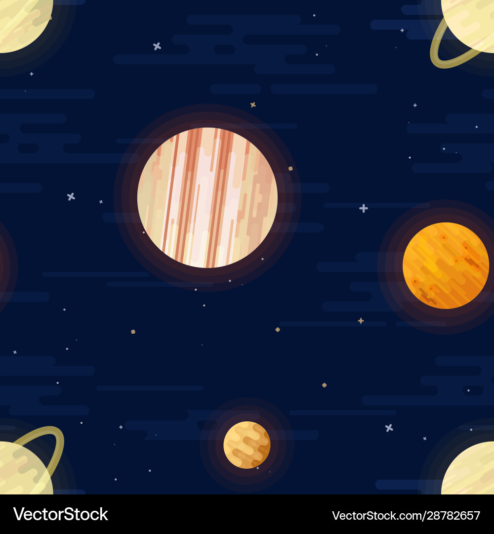 Space print seamless pattern different Space print seamless pattern different vector image