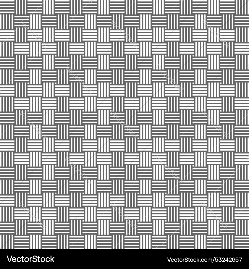 Wicker texture of geometric pattern simple fabric Vector Image