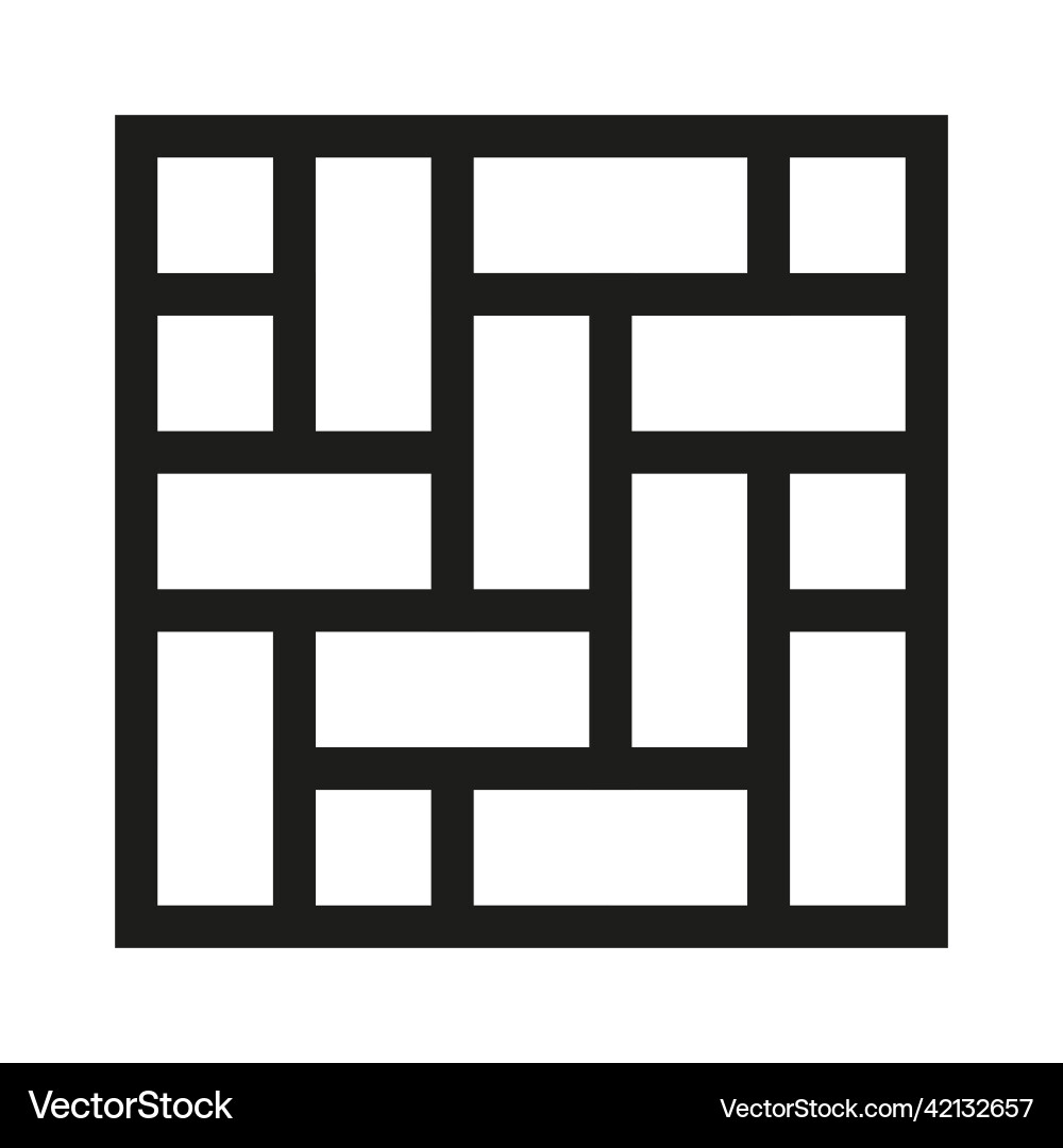 Zigzag linear tiles seamless pattern vector image