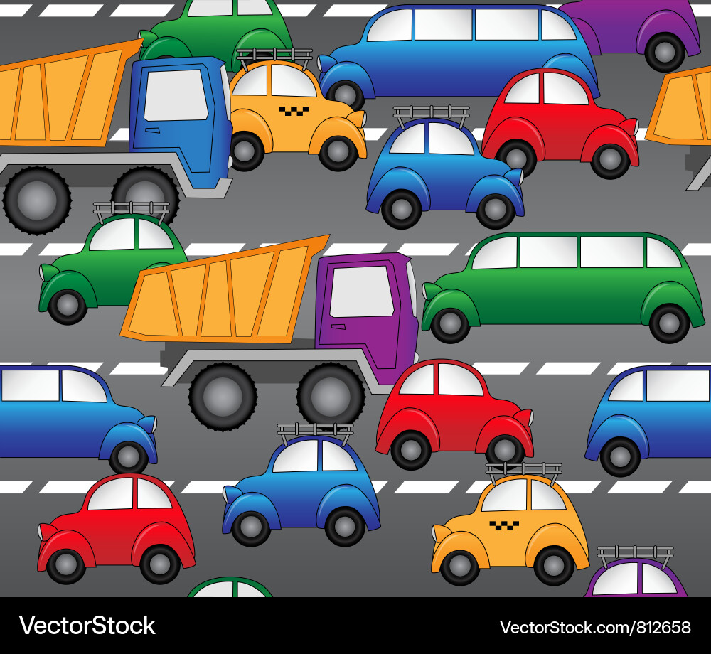 Highway Traffic Pattern vector image