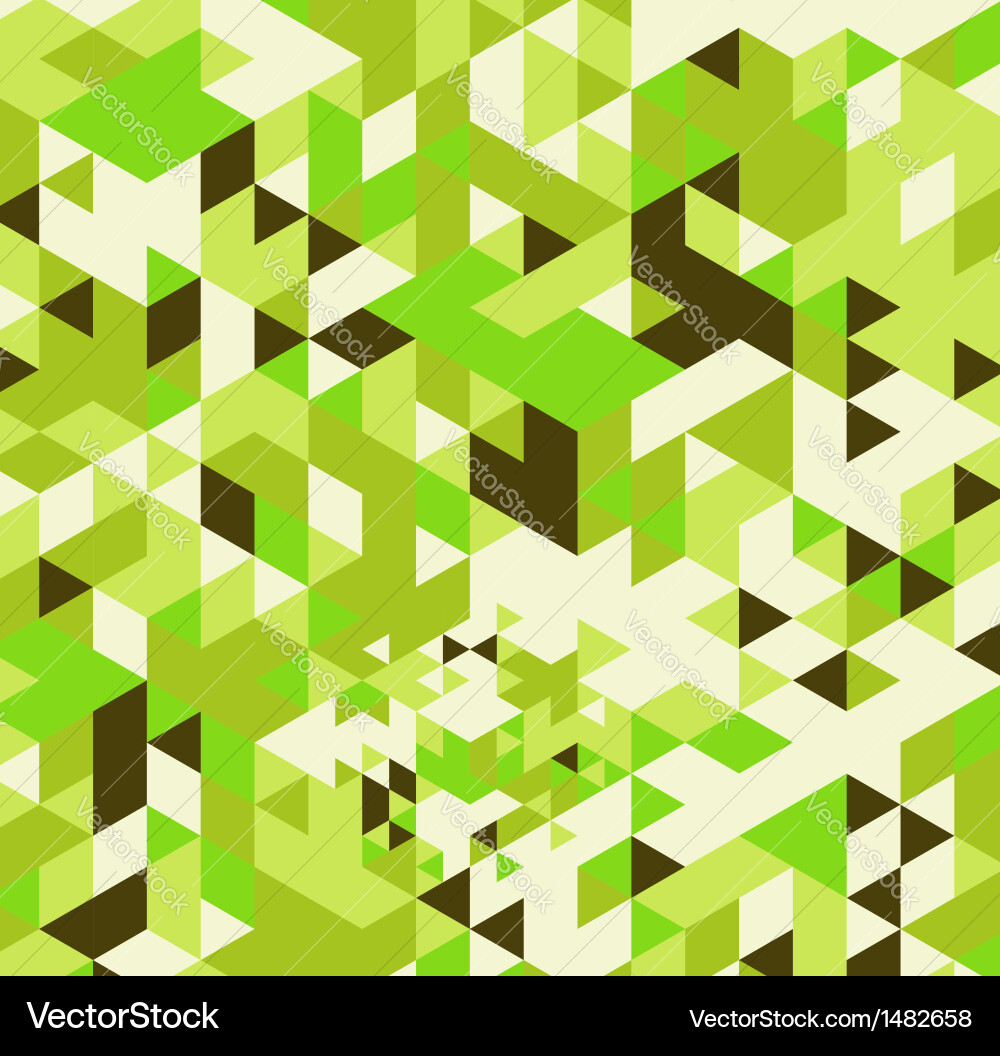 Retro Geometric Triangle Pattern Vector Image