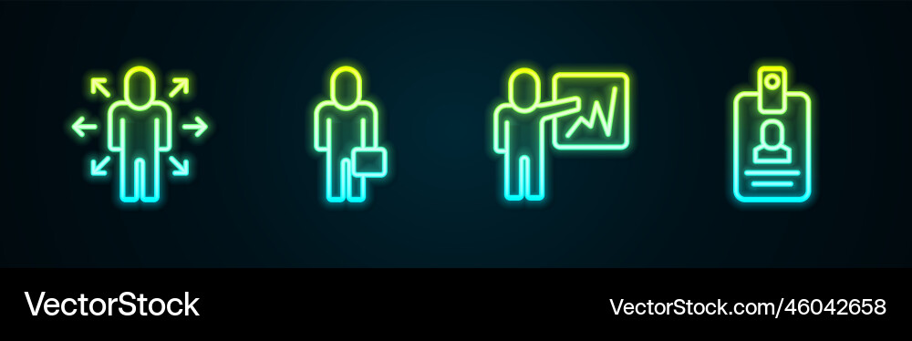 Set line multitasking manager working businessman Set line multitasking manager working businessman vector image