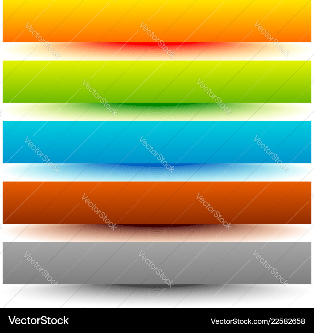 Set of bar button banner backgrounds glossy shiny Set of bar button banner backgrounds glossy shiny Vector Image
