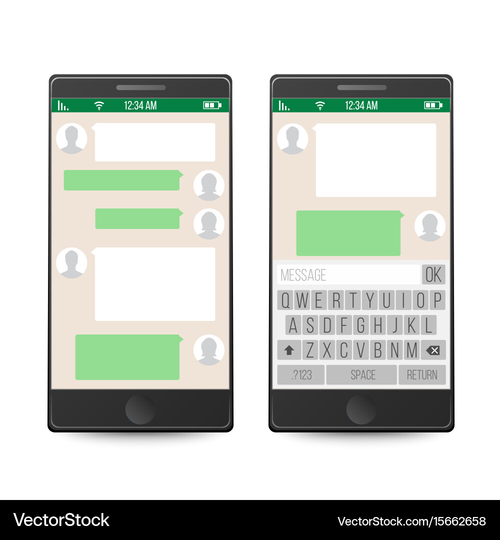 Smartphone Messaging App vector image