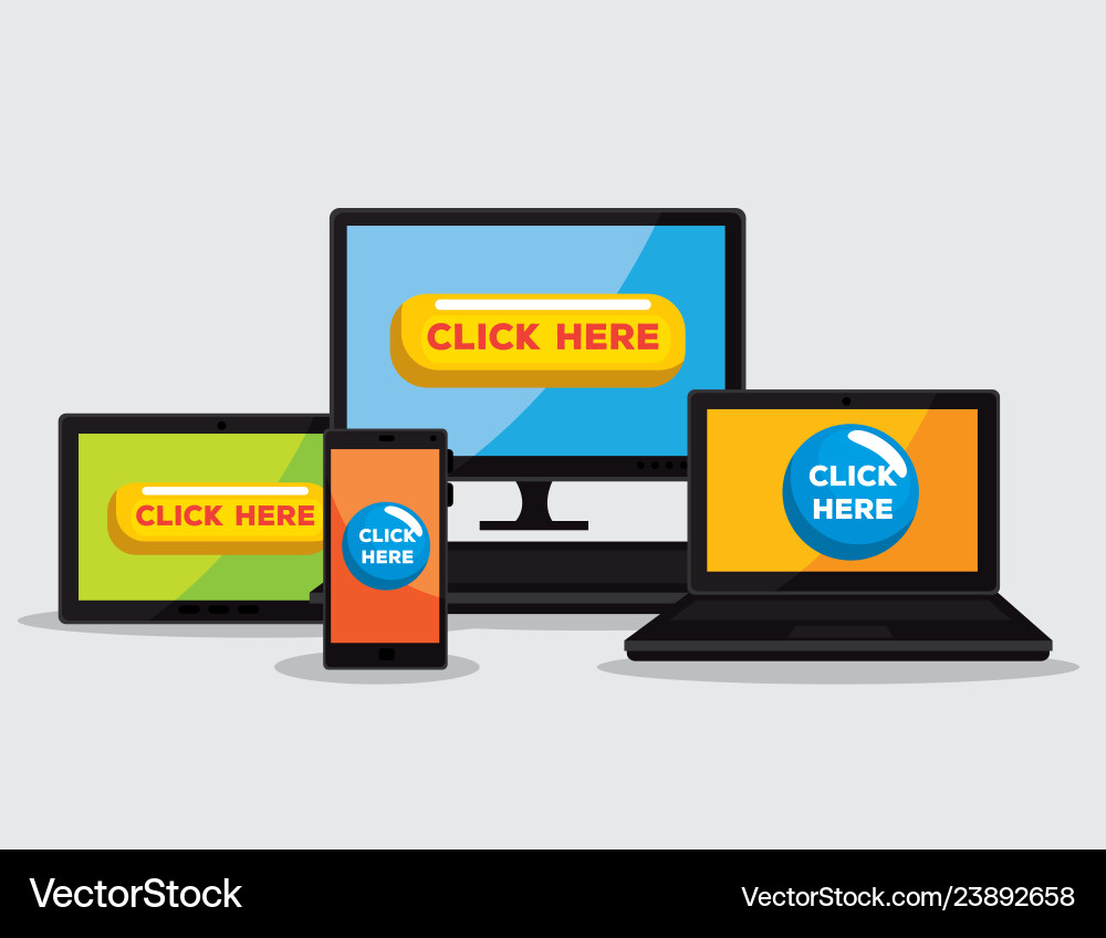 Technology with click mouse pixel cursor Technology with click mouse pixel cursor vector image