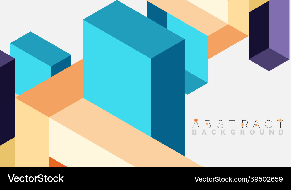 Abstract background 3d cubes cubic elements Abstract background 3d cubes cubic elements vector image