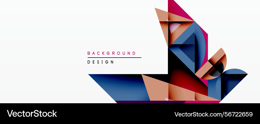 Abstract geometric design features overlapping Abstract geometric design features overlapping vector image