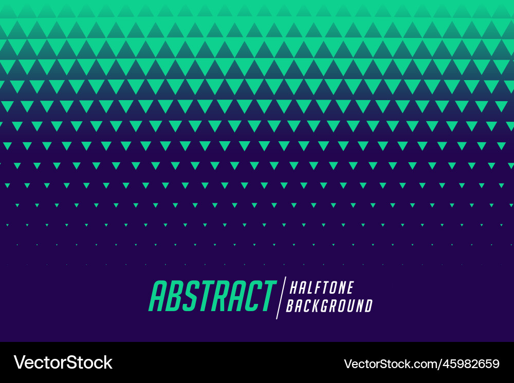 Abstract triangle halftone style pattern vector image