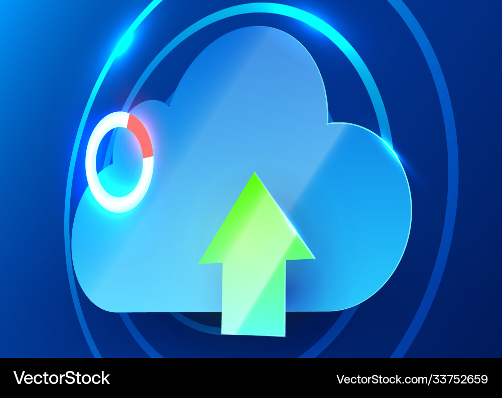 Cloud computing online storage big data Cloud computing online storage big data vector image