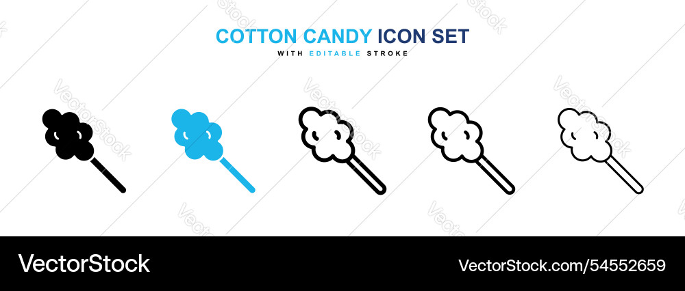 Cotton candy icon Royalty Free Vector Image - VectorStock