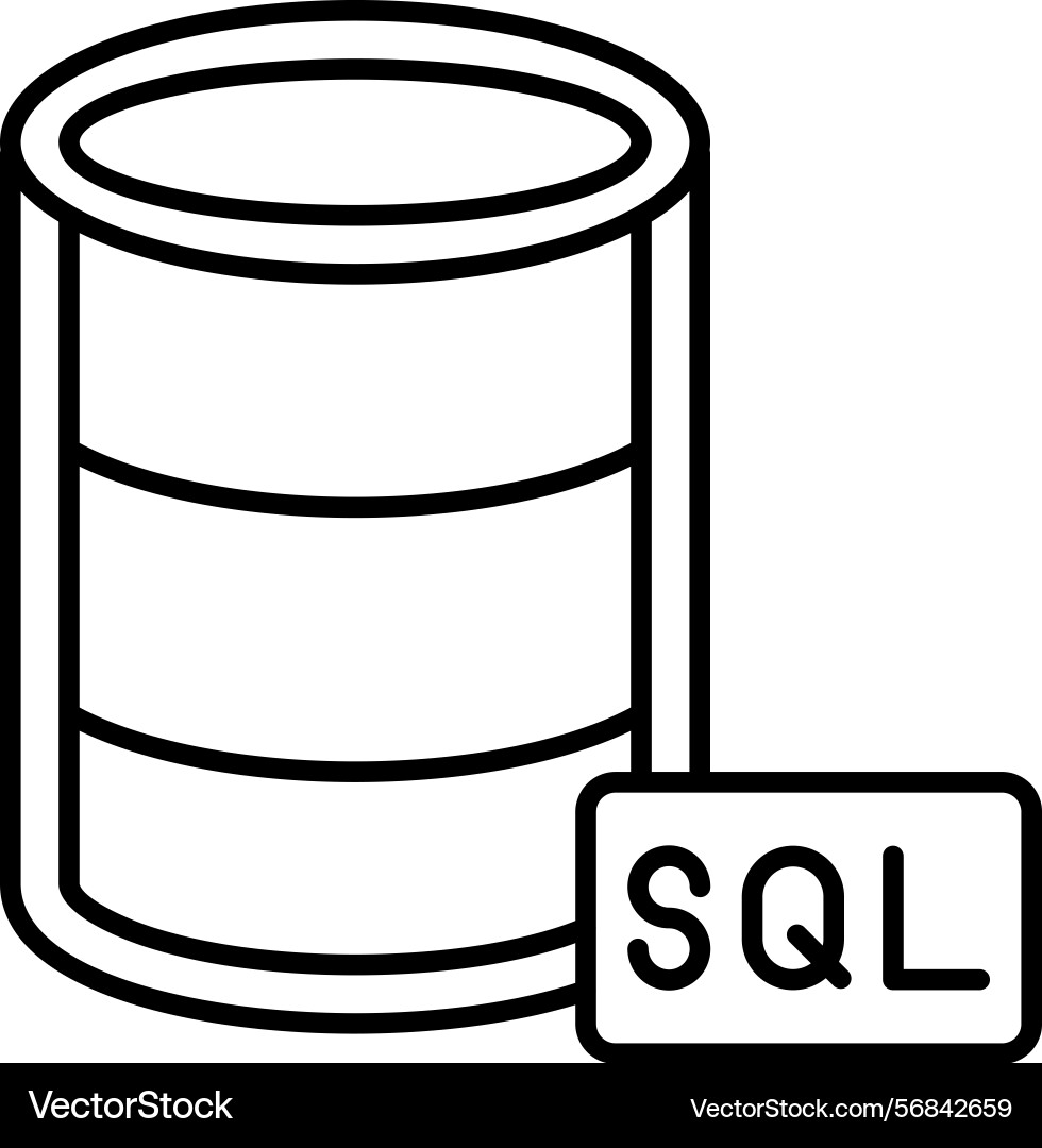 Database management icon Vector Image