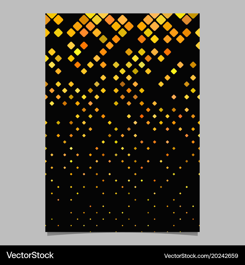 Geometrical diagonal square pattern page template vector image