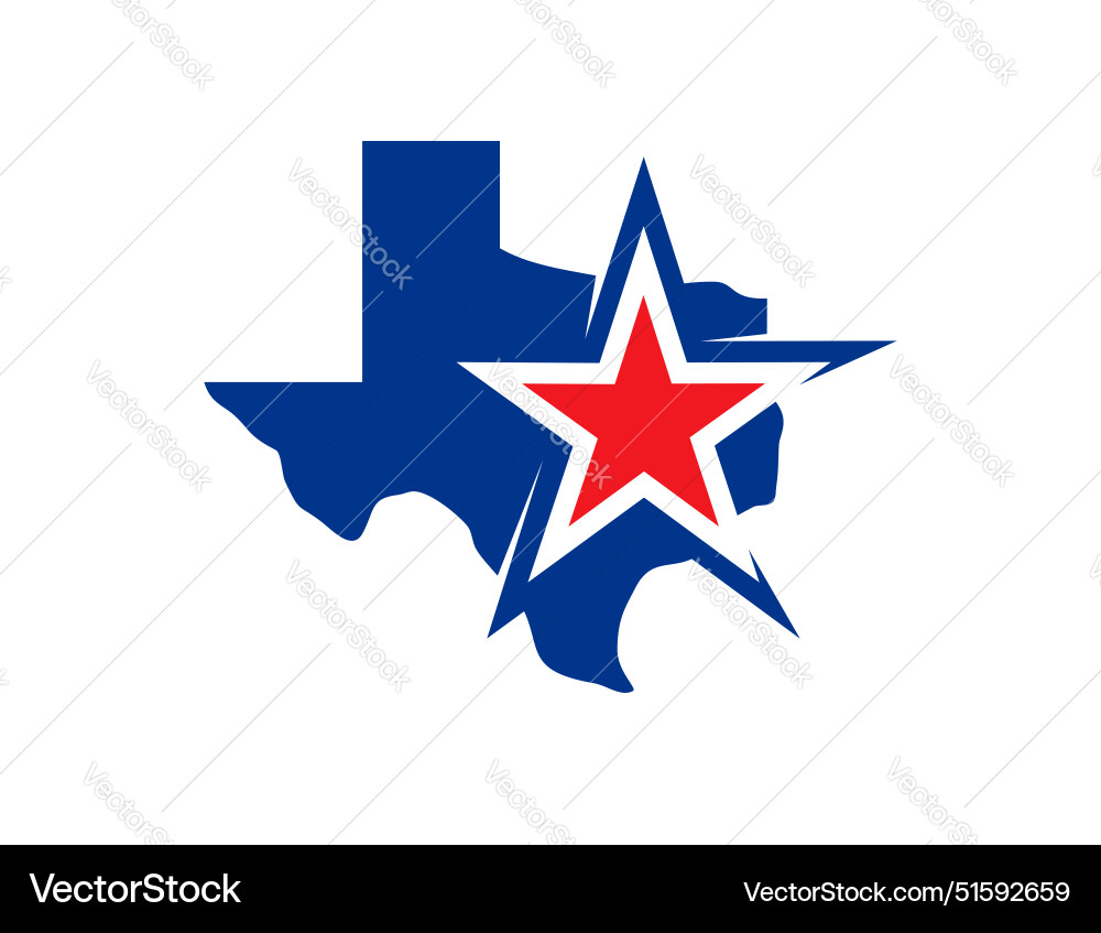 Lone Star Texas State Symbol vector image