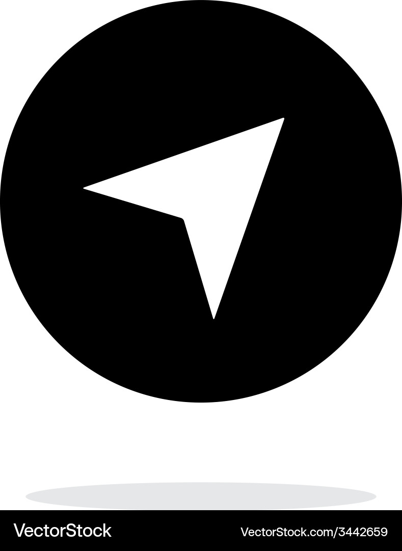 Pointer arrow icon on white background vector image