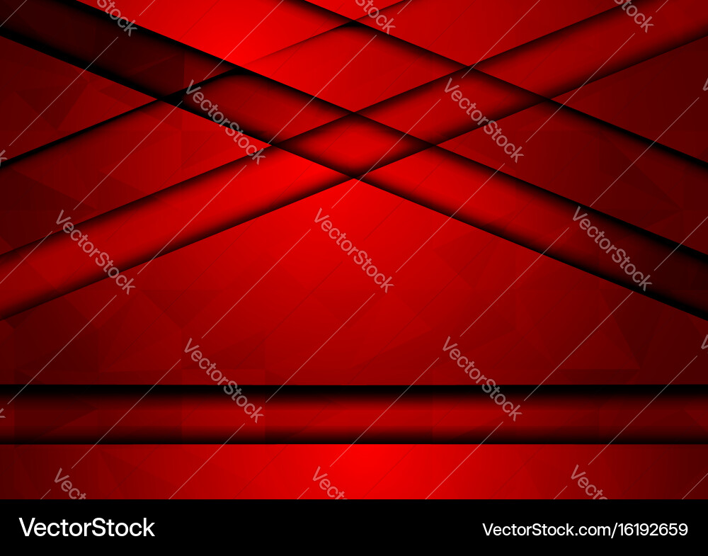 Red triangle abstract background Vector Image