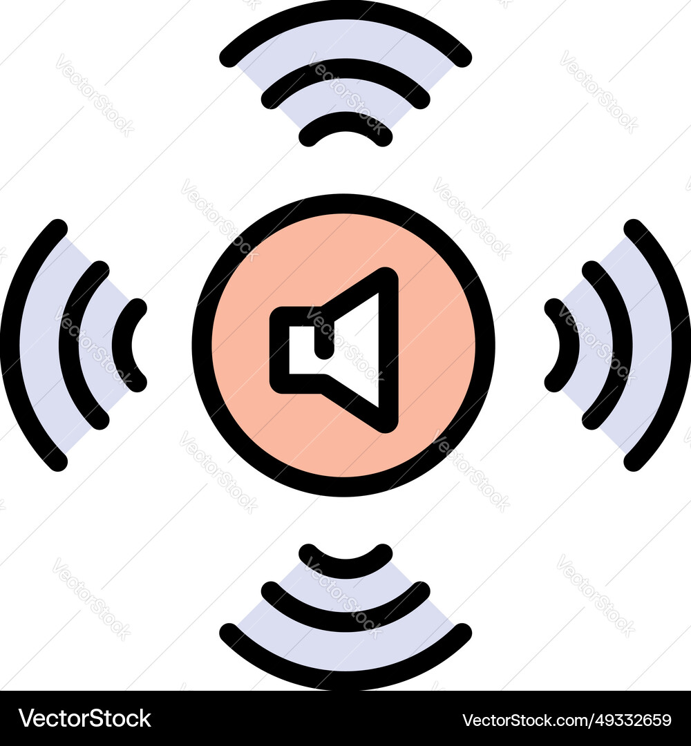 Sound color icon adjustment button simple symbol Vector Image