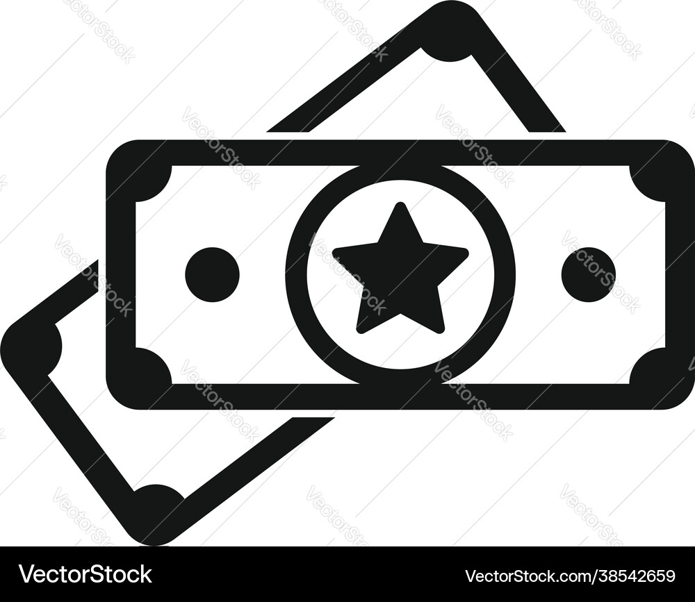 Token money icon simple reward blockchain Token money icon simple reward blockchain vector image