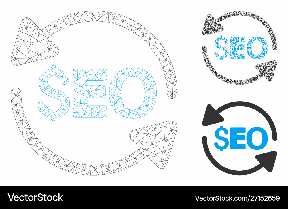 Update seo mesh 2d model and triangle Update seo mesh 2d model and triangle vector image
