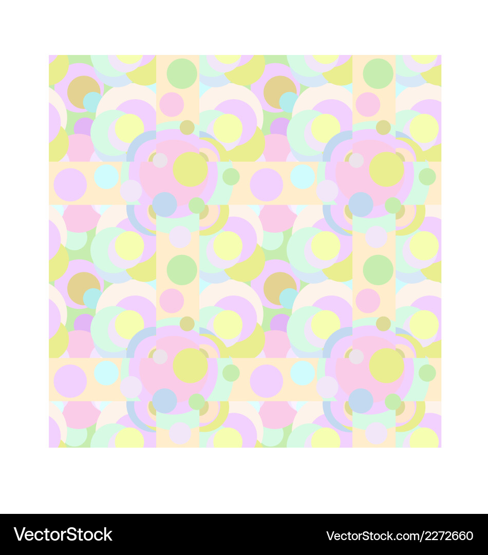 Geometric seamless pattern with various circles vector image