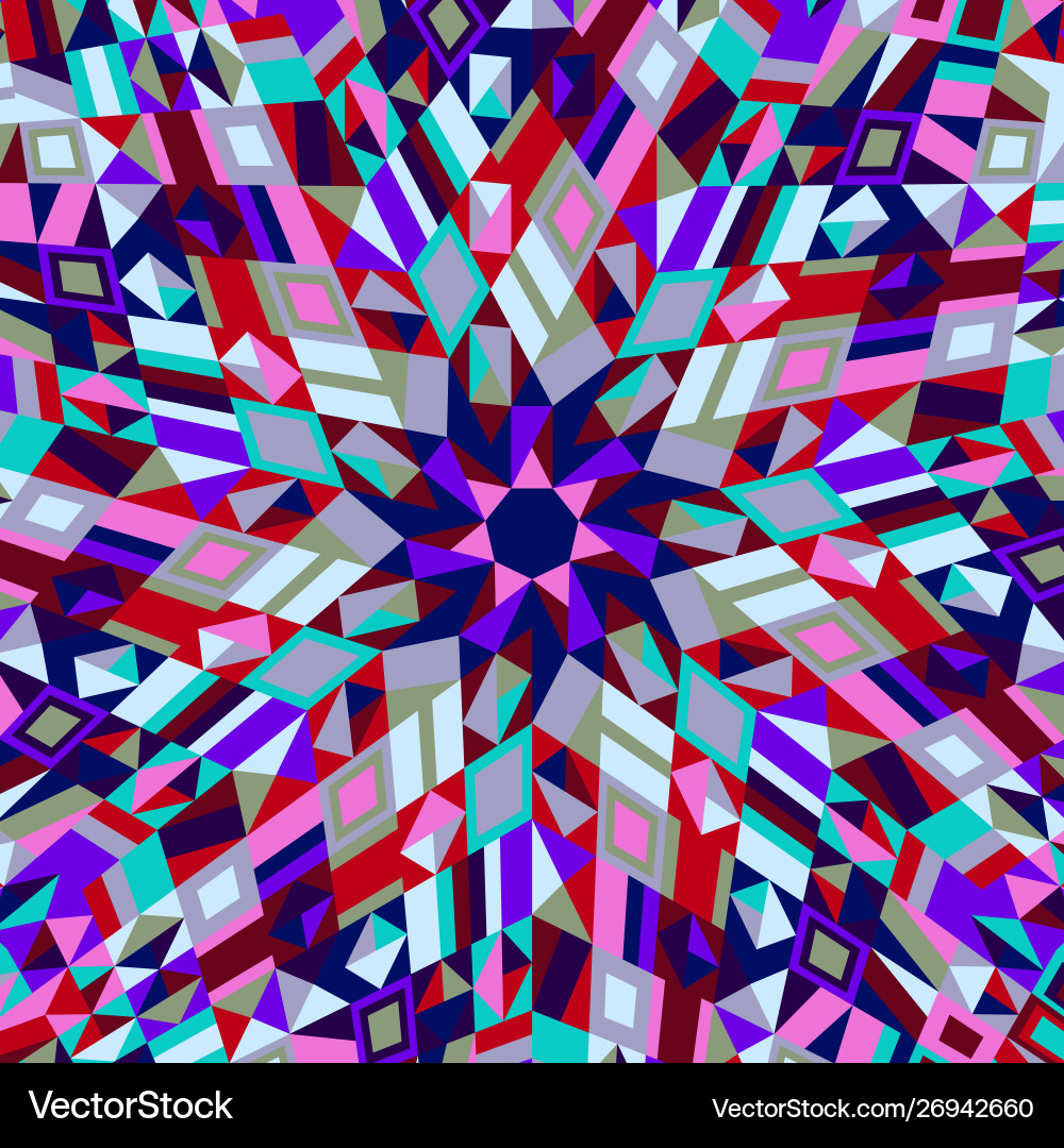 Geometrical dynamic abstract circular tiled vector image