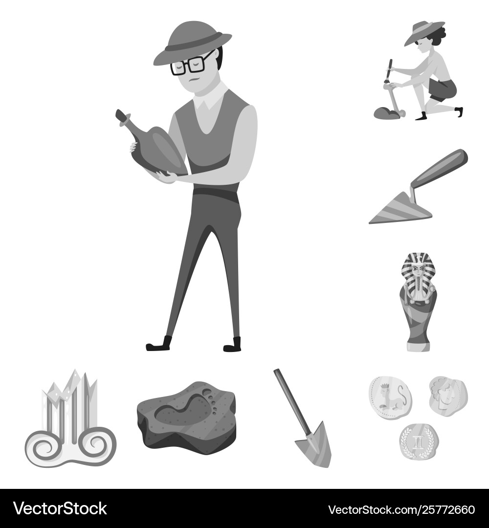 Isolated object story and discovery symbol set Isolated object story and discovery symbol set vector image