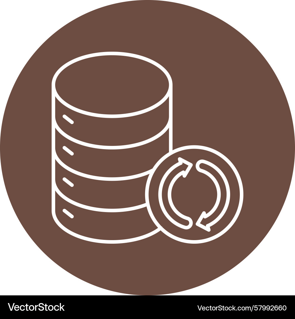 Multi Circle Backup Icons Vector Image