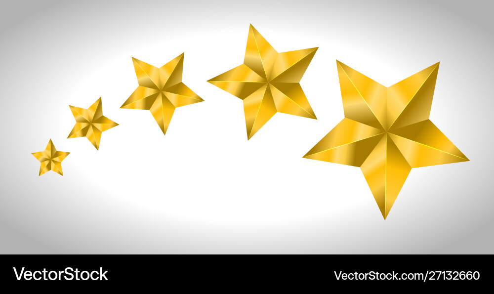 Star realistische Metallic golden isoliert gelb 3d Star realistische Metallic golden isoliert gelb 3d vektorbild