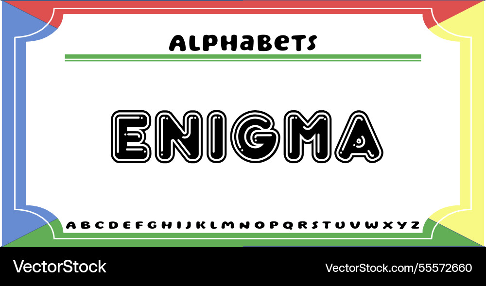 Text effects with editable colors and abstract Vector Image