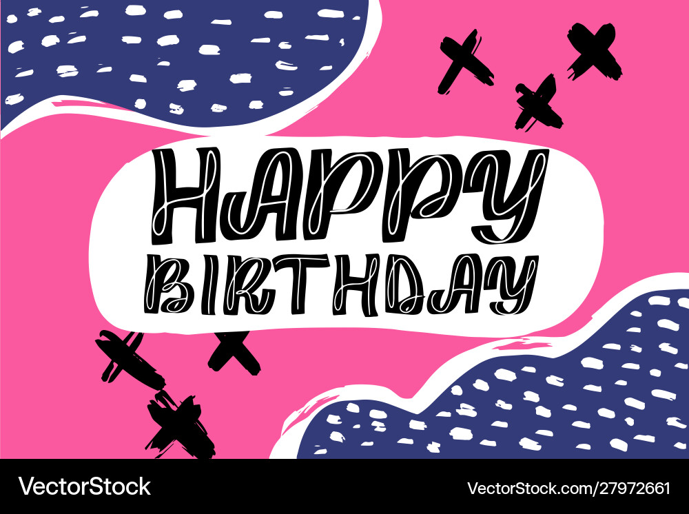 Abstract retro design style with ink texture Vector Image
