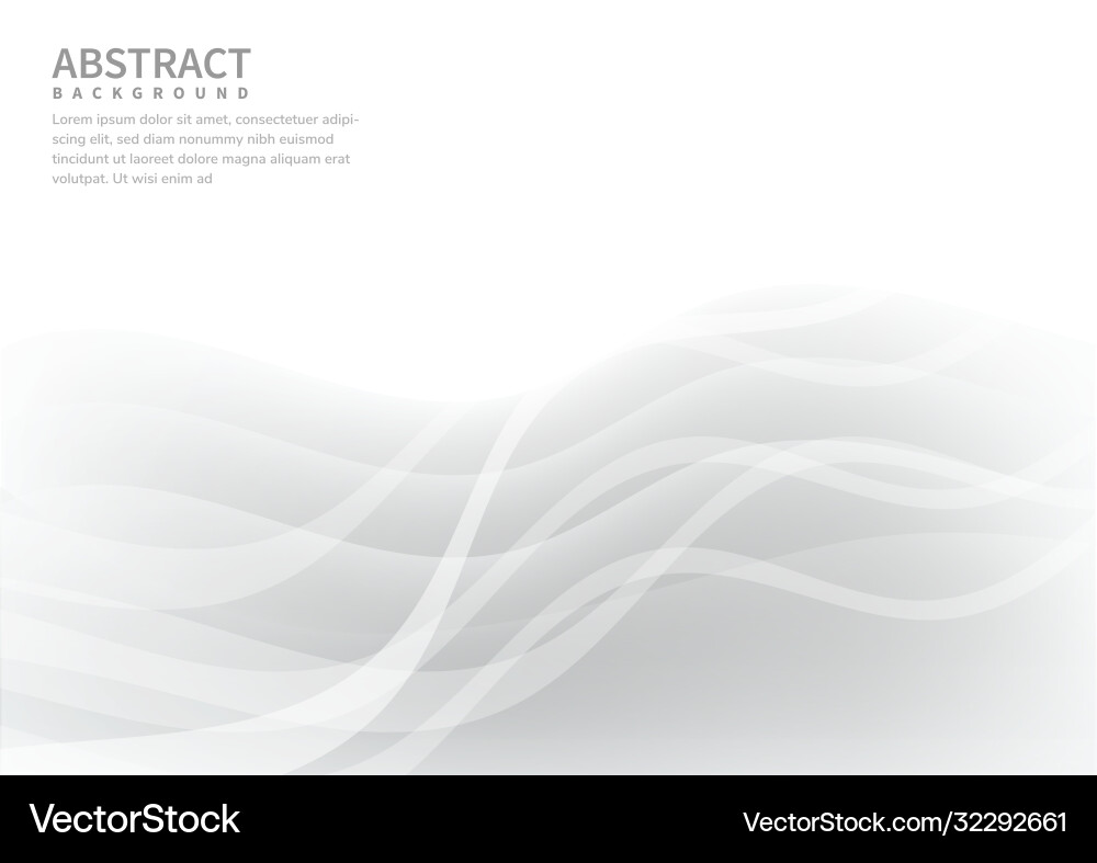Abstract white and gray gradient color curve Abstract white and gray gradient color curve vector image