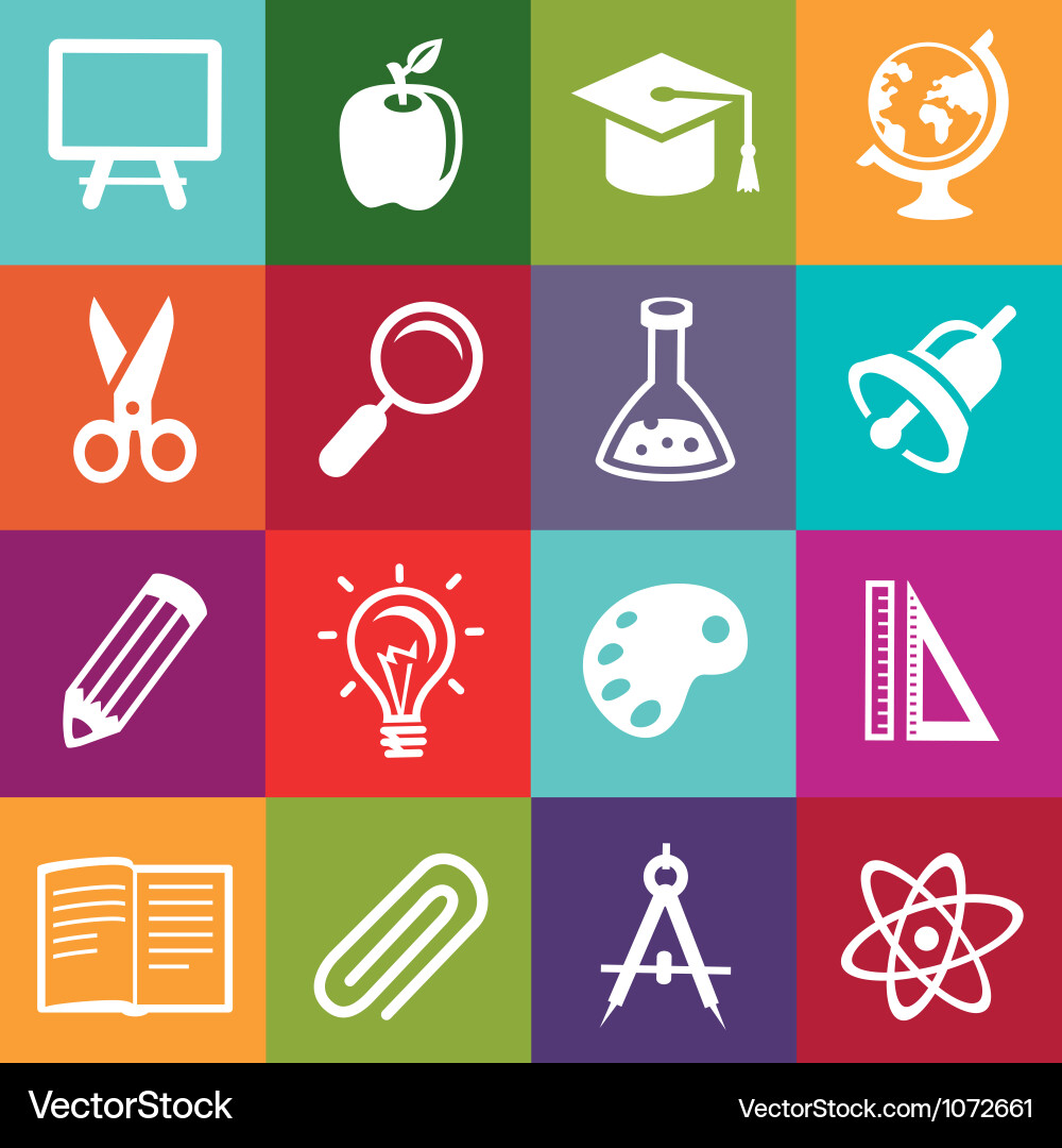 Education Icon Pattern - Learning & Study vector image
