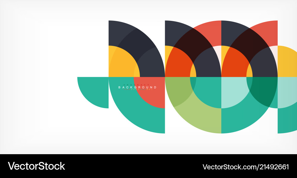 Geometric Circle Pattern Background Vector Image