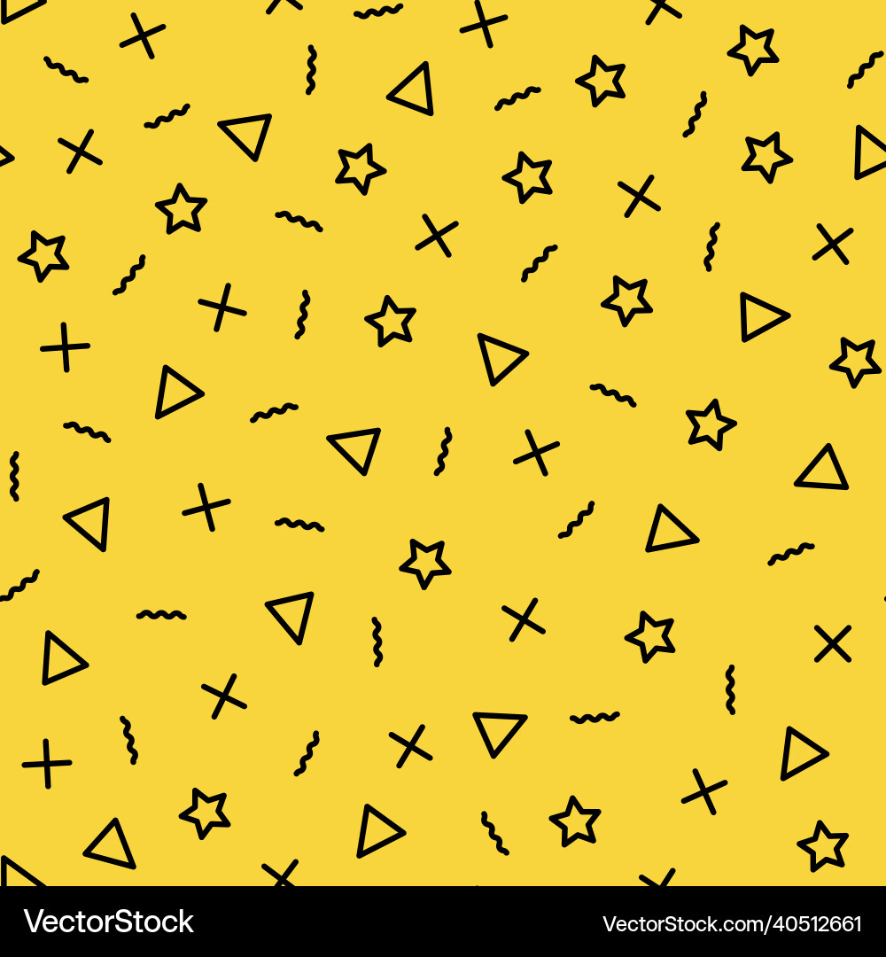 Geometric seamless pattern in thin line style Geometric seamless pattern in thin line style Vector Image
