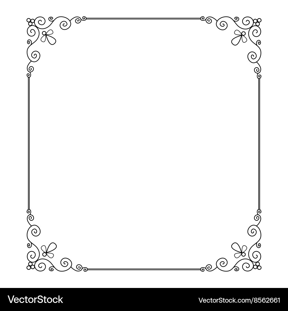 Ornate Scroll Border vector image