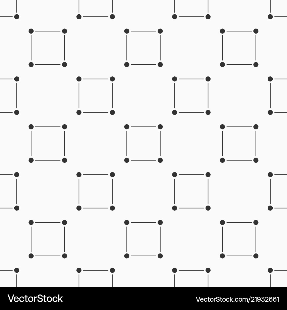 Seamless monochrome minimalistic square pattern Seamless monochrome minimalistic square pattern Vector Image