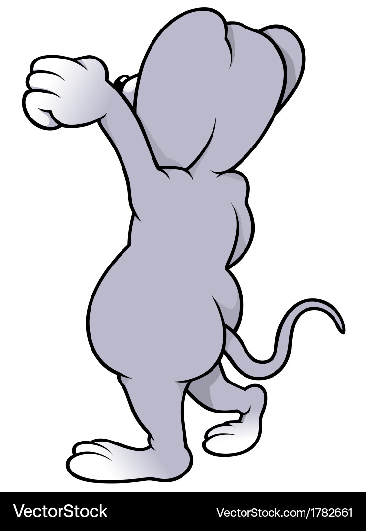 Smiling Mouse Albert Vector Image