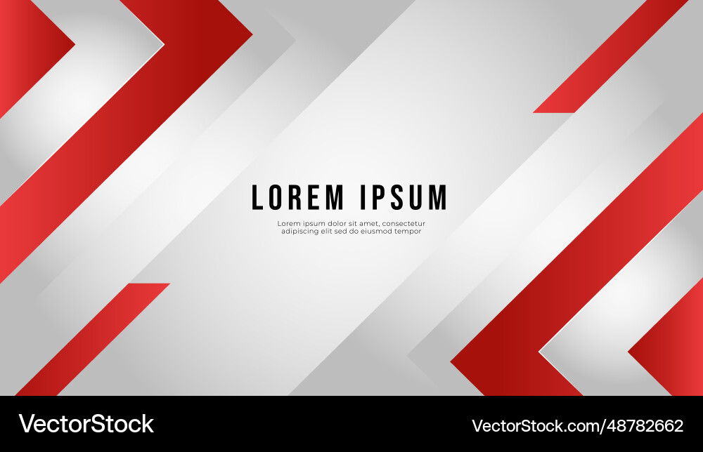 Abstract red arrow background with copy space Vector Image