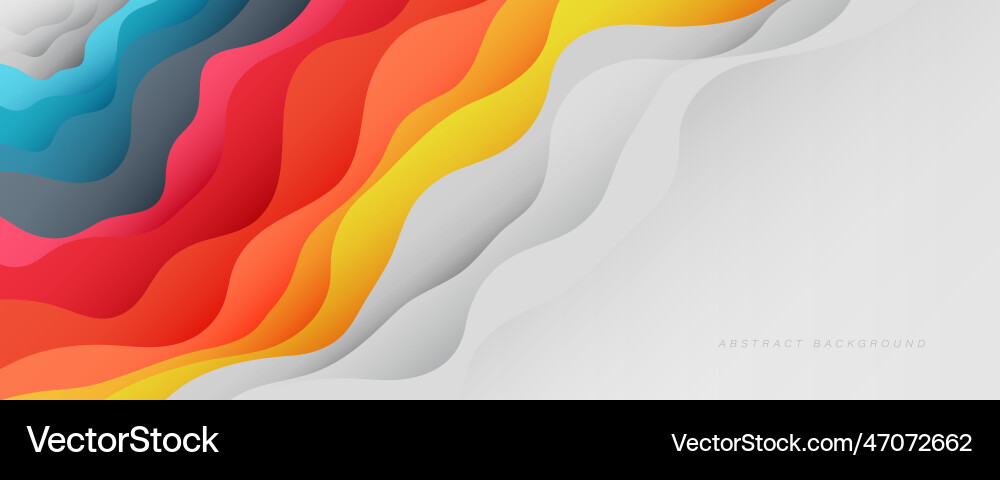 Abstract Wave Gradient Background vector image