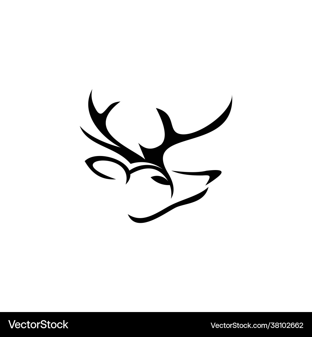 deer-head-logo-design-graphic-template-royalty-free-vector for Free Deer Head Silhouette Printable Deer head logo design graphic template Royalty Free Vector for Free Deer Head Silhouette Printable